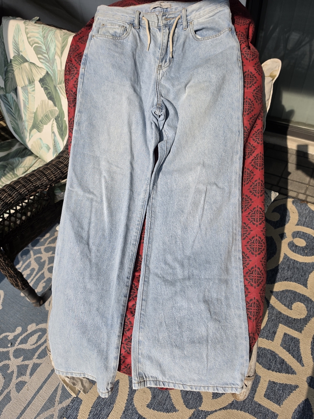 Pacsun Extreme Baggy Light Wash Jeans Mens Sz 28x30